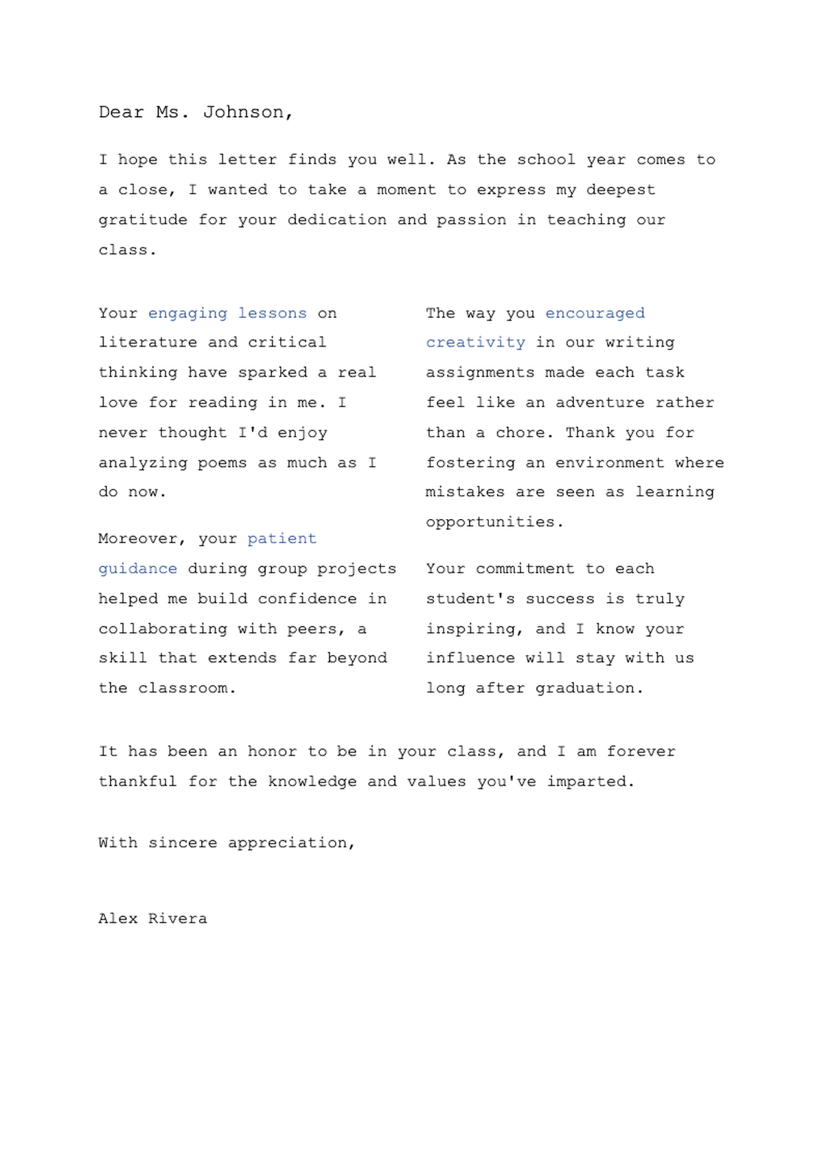 Gratitude letter to educator with floral border and Educators Technology logo_variant_3